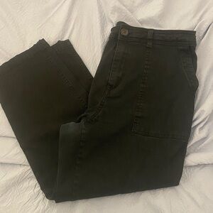 a new day Women's Dark Olive Straight Leg Pants
